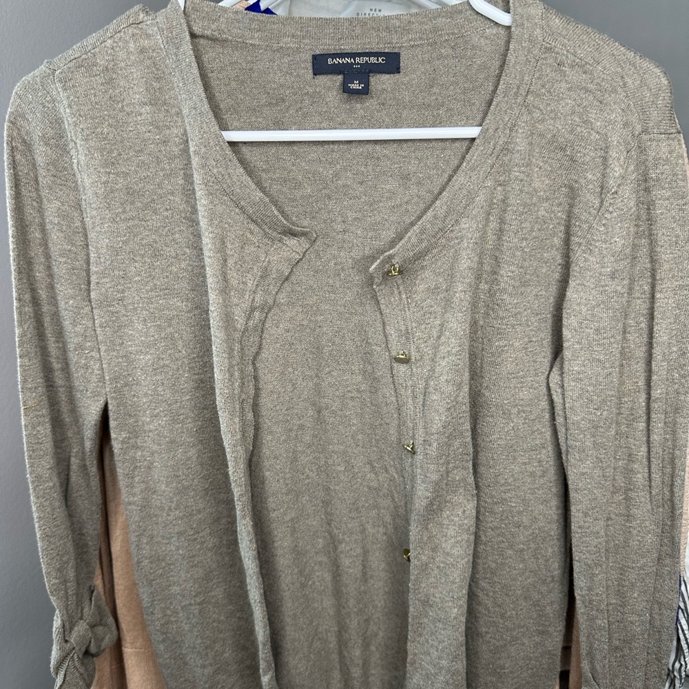 Brown banana republic cardigan
